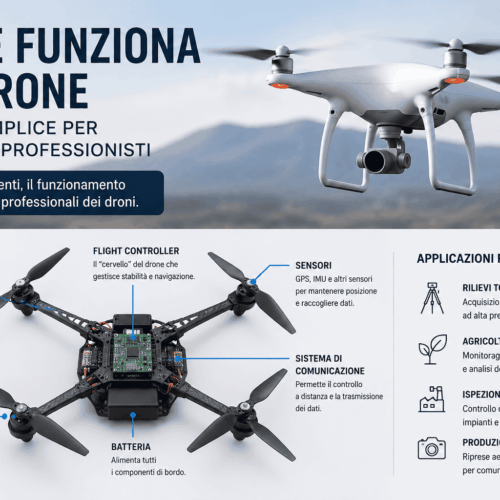 come funziona un drone